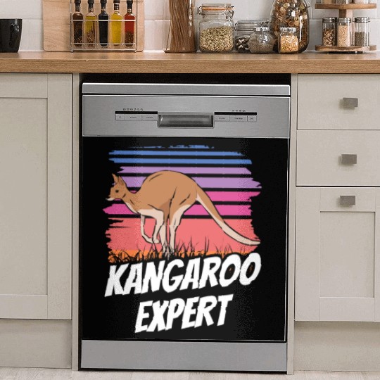 Kangaroo Expert Australia Lover Kangaroos Animal Dish Washer Covers