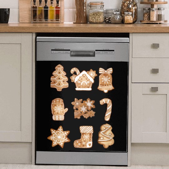 Christmas Gingerbread Cookies! Dish Washer Covers