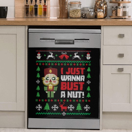 Nutcracker Ugly Christmas Ugly Christmas Saint's Dish Washer Covers