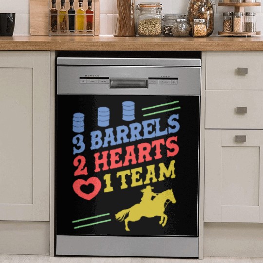 Barrel Racing Dish Washer Covers