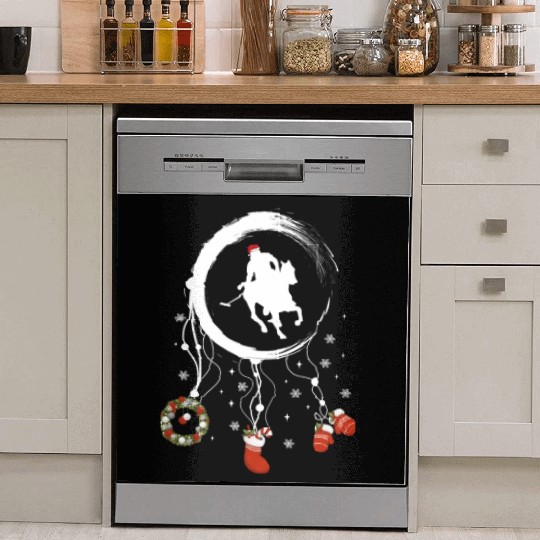 Winter dreamcatcher Christmas Polo player Dish Washer Covers
