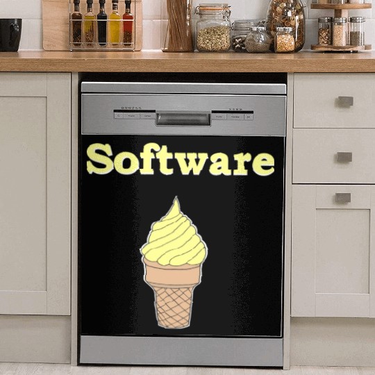 Software Vanilla Ice Cream Dish Washer Covers