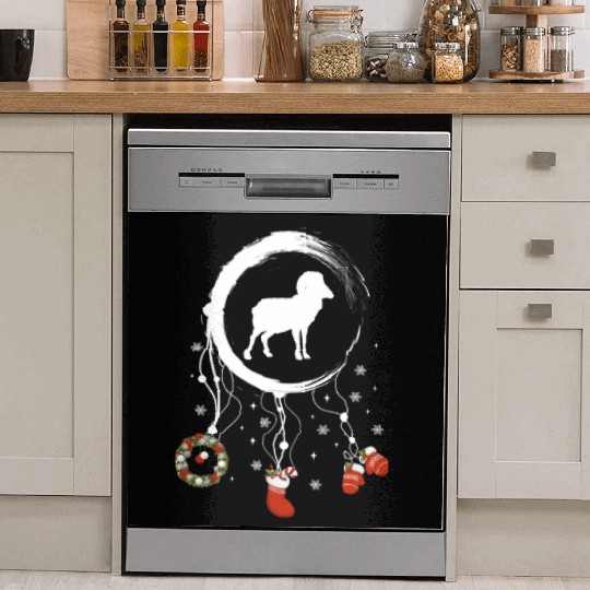 Winter dreamcatcher Christmas Capricorn Dish Washer Covers