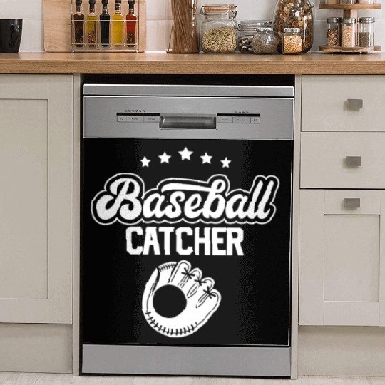 Baseball Catcher Sayings Player Hobby Dish Washer Covers