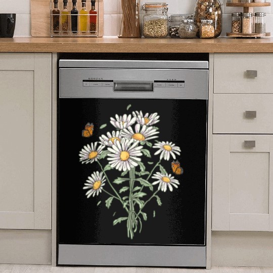 Marguerites Daisy Summer Daisies Flower Garden Dish Washer Covers
