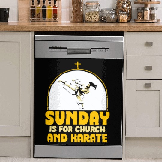 Sunday is for church and Karate Dish Washer Covers