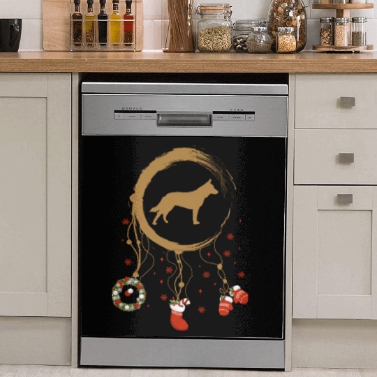 dog dreamcatcher Christmas Australian Cattle Dog Dish Washer Covers
