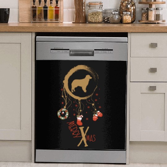 dog dreamcatcher Christmas Australian Shepherd Dish Washer Covers