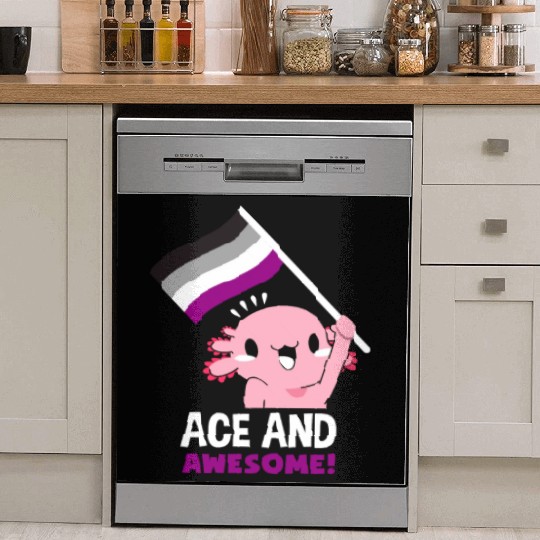 Asexual Axolotl Dish Washer Covers
