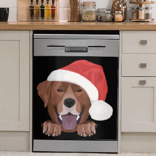 Labrador Merry Christmas Dish Washer Covers