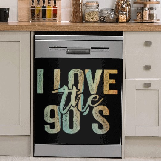 1990's 90s I Heart Nineties I Love the 90's Old Dish Washer Covers