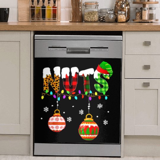 Funny Chest Nuts Couples Christmas Chestnuts Xmas Dish Washer Covers