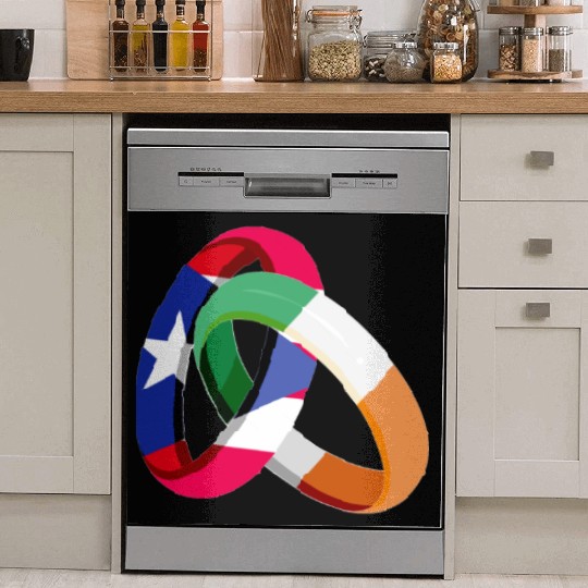 Puerto Rico Flag Ireland Ring Marriage Wedding Dish Washer Covers
