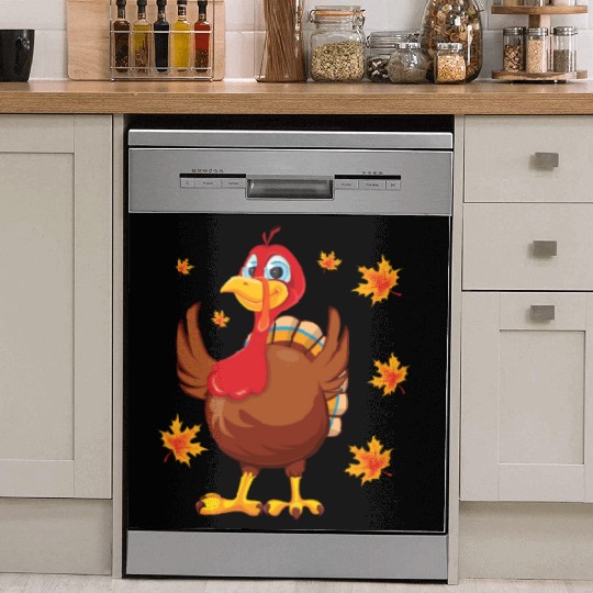 turkey body costume Thanksgiving Day fall autumn Dish Washer Covers
