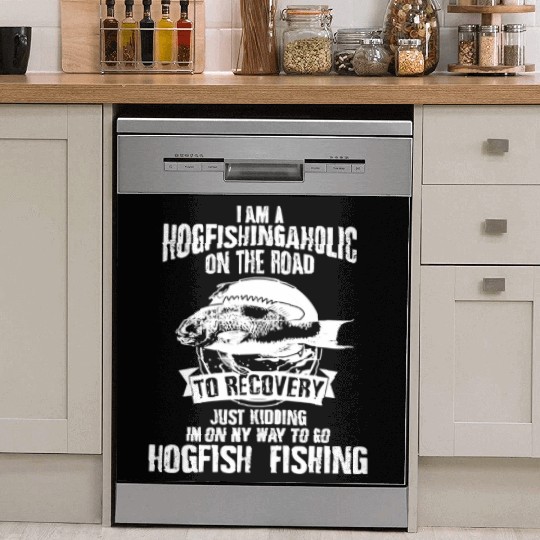 Hog Fish Merch Funny Great Fishermen Dish Washer Covers