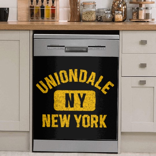 Uniondale Ny Gym Style Distressed Amber Print Dish Washer Covers