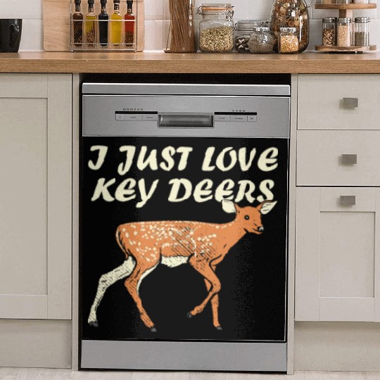 I Just Love Key Deers Fawn Deer Lover Florida Keys Dish Washer Covers