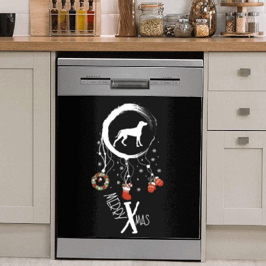 dog dreamcatcher Christmas Weimaraner Dish Washer Covers