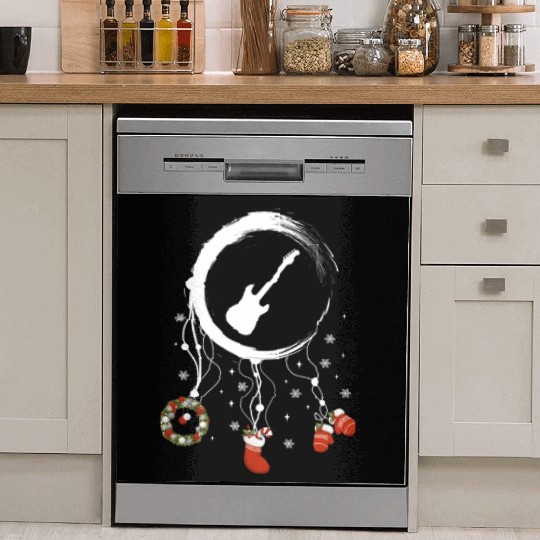 musical instrument dreamcatcher Christmas E-Bass Dish Washer Covers