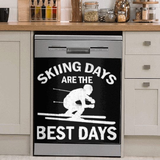 Ski Winter Skiing - Skiing Days Are The Best Days Dish Washer Covers