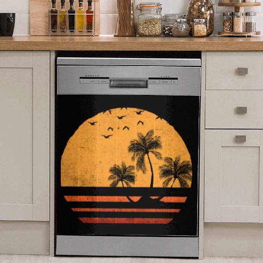 Palm tree Summer Beach Dish Washer Covers