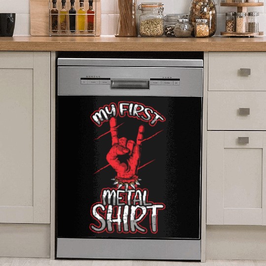 Metal Kid Rocker Sign Rock Hand First Metal Dish Washer Covers