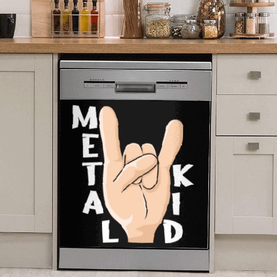 Rocker Rock Sign Rock Hand Metal Kid Music Lover Dish Washer Covers