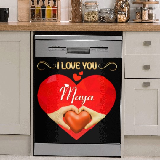 I love you Maya Dish Washer Covers