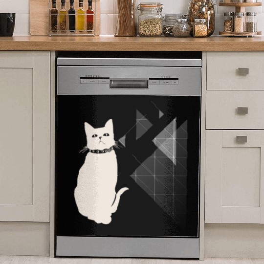 I am better with cats, Funny gifts cats, cat mom, Dish Washer Covers