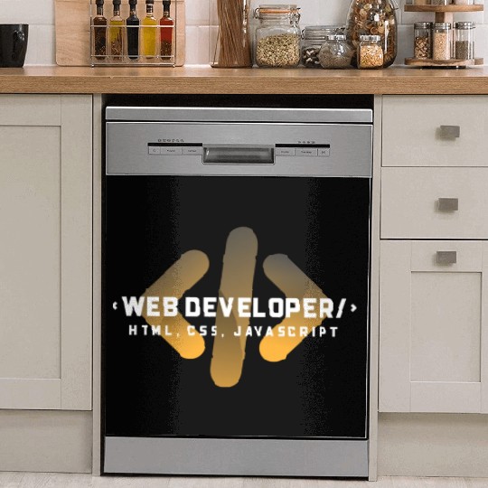 Web Developer Typography (HTML, CSS, JavaScript) Dish Washer Covers