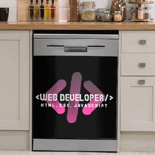 Web Developer Typography (HTML, CSS, JavaScript) Dish Washer Covers