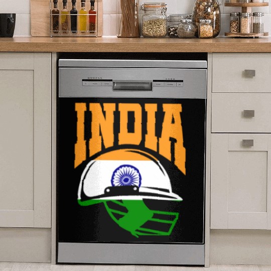 India Helmet Cricket Player Dish Washer Covers