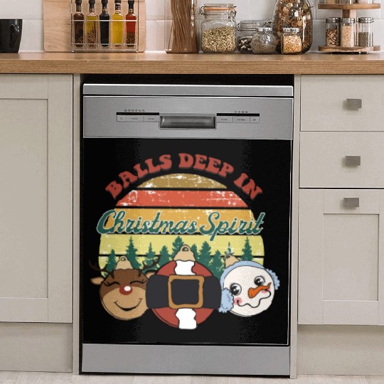 christmas spirit sublimation Dish Washer Covers