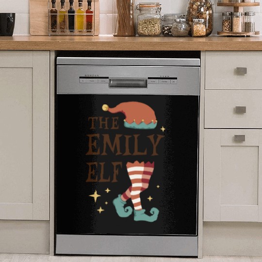 The Emily Elf - Christmas Pajama for Emily Dish Washer Covers