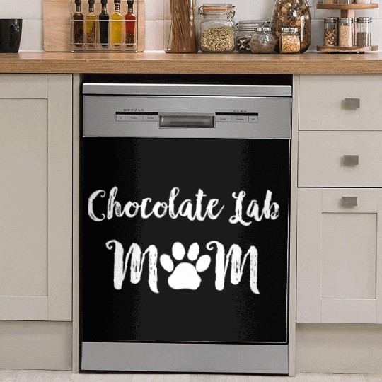 Chocolate Lab Mom Dog Lover Dish Washer Covers