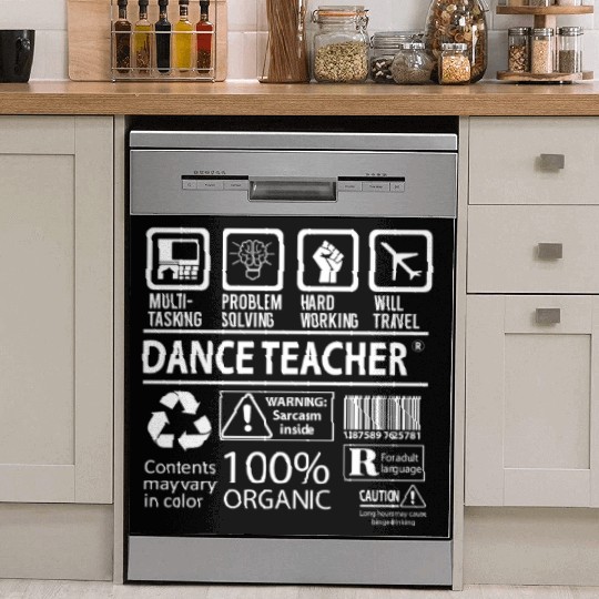 Dance Teacher Dish Washer Covers - Multitasking Job Gift Item