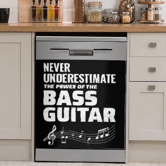 Bass Guitar Player Music Musician Bassist Funny Dish Washer Covers