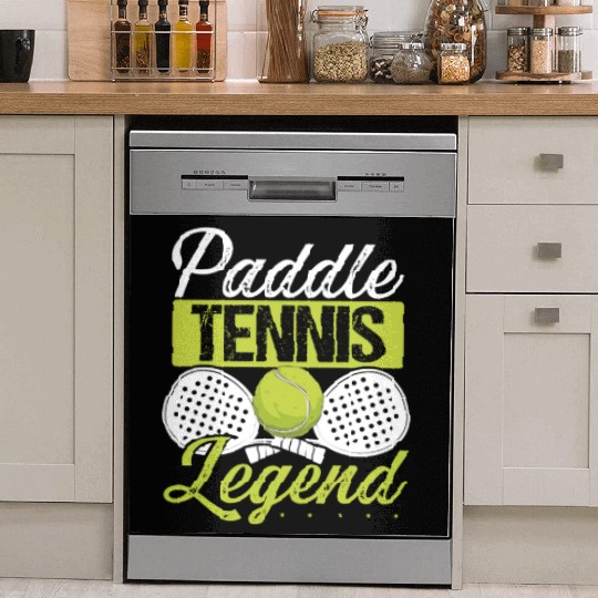 Paddle Tennis Player Match Paddle Legend Dish Washer Covers