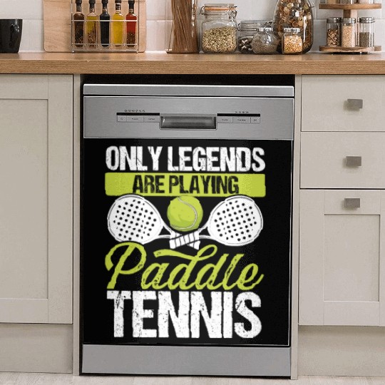 Paddle Tennis Player Match Only Legends Balls Dish Washer Covers