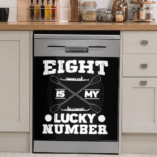 Rowing eight my lucky number rower rowing sports Dish Washer Covers