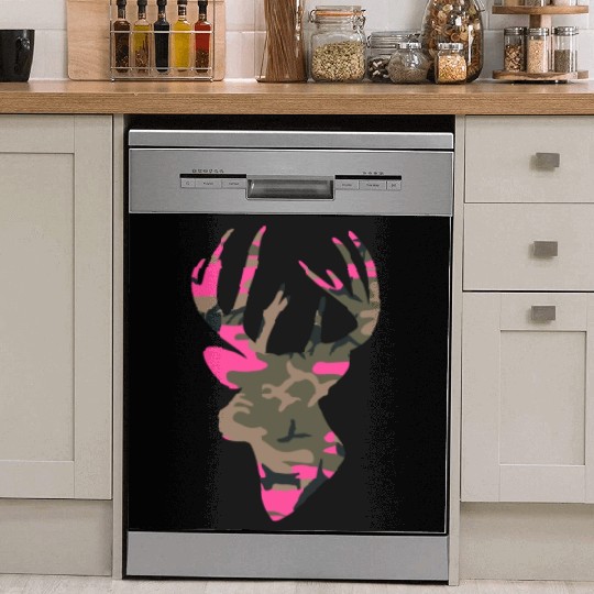 Deer Womens Camo Outfitter Black Dish Washer Covers