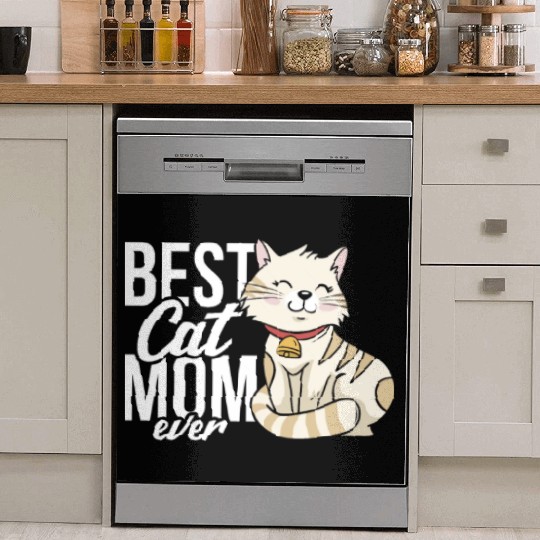 Best Cat Mom Ever Dish Washer Covers
