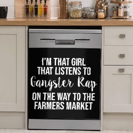 Cute Gangster Rap Farmers Market Dish Washer Covers