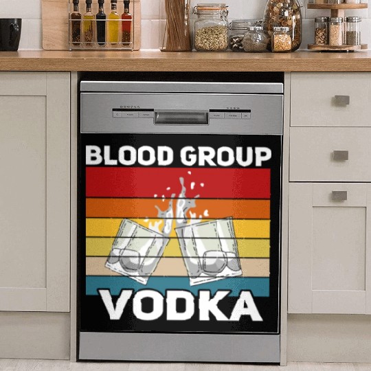 Funny vodka alcohol saying motif Dish Washer Covers