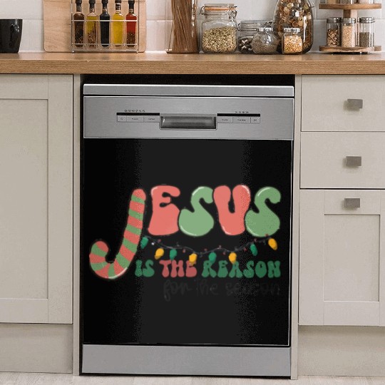 Jesus is The Reason for the Season Candy Christian Dish Washer Covers
