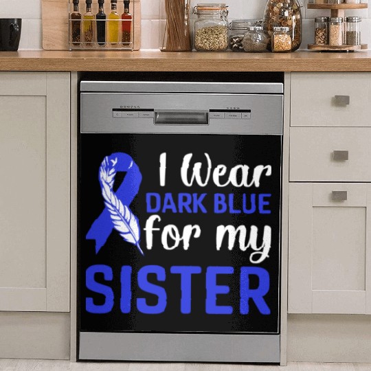 I wear dark blue for my sister Dish Washer Covers