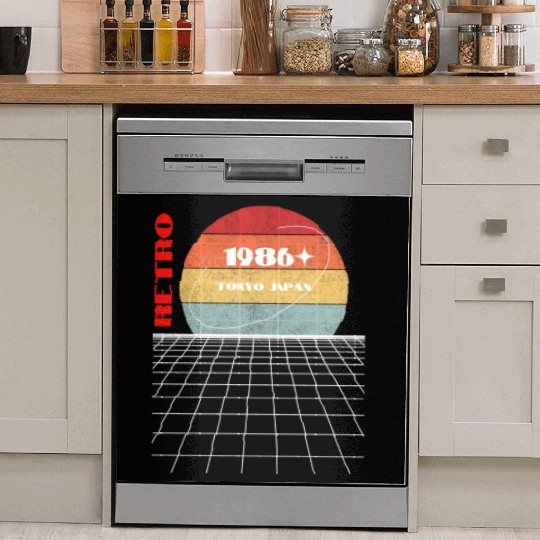Retro 1986 Japan Dish Washer Covers