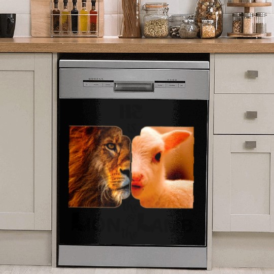 He is the Lion and the Lamb Dish Washer Covers