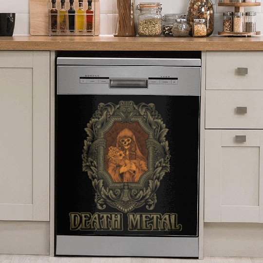 Goth Satan Rock Festivals Black Heavy Death Metal Dish Washer Covers