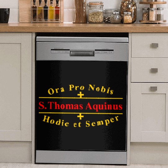 Saint Thomas Aquinas Catholic Latin Dish Washer Covers